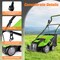 Metal Electric Lawn Dethatcher Scarifier with Adjustable Height and 14.5 Gallon Grass Bag